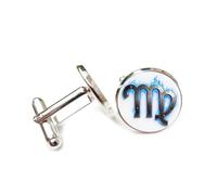 Gemelos, Virgo Fuego Ficción Vintage Heavy Metal Arte Mejor Deseo Amigo Regalo, Virgo Doce Signos Zodiacales, Hebilla De Puño Personalizada, Accesorio De Camisa Regalo Para Esposo Contador Boda De N