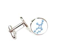 Gemelos, Virgo Línea Estelar Ciencia Heavy Metal Arte Mejor Deseo Amigo Regalo, Virgo Doce Signos Zodiacales, Hebilla De Puño Personalizada, Accesorio De Camisa Regalo Para Esposo Contador Boda De N