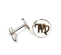 Gemelos, Virgo Retro Engranaje Metal Steampunk Arte Mejor Deseo Regalo Amigo, Virgo Doce Signos Zodiacales, Hebilla De Puño Personalizada, Accesorio De Camisa Regalo Para Esposo Contador Boda De Nego