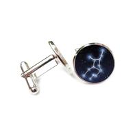 Gemelos, Virgo Significado Nebulosa Escarchada Topología Arte Regalo Amigo, Virgo Doce Signos Zodiacales, Hebilla De Puño De La Suerte Personalizada, Accesorio De Camisa Regalo Para Contador Jefe Ne