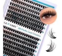 GEMERRY 3D Effect Pestañas Extensiones de Pestañas Individuales 40D/50D Cluster 0.07 D Curl 10-18mm mix Pestañas Volumen Ruso para Pestañas Extensión(3D-40D+50D-0.07D-10-18mm)