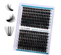 GEMERRY 3D Effect Pestañas Extensiones de Pestañas Individuales 80D/100D Cluster 0.07 D Curl 10-18mm mix Pestañas Volumen Ruso para Pestañas Extensión(3D-80D+100D-0.07D-10-18mm)