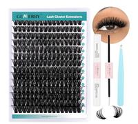 GEMERRY Kit Pestañas Postizas Individuales DIY Kit De Extensión De Pestañas Individuales con 100D 10-18mm Pestañas Pelo a Pelo y Pegamento Pinzas Extension Pestañas Kit(100D-0.07D-10-18mm-Set)