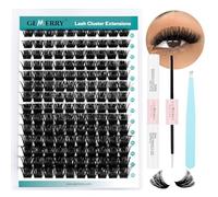 GEMERRY Kit Pestañas Postizas Individuales DIY Kit De Extensión De Pestañas Individuales con 200D 10-18mm Pestañas Pelo a Pelo y Pegamento Pinzas Extension Pestañas Kit(200D-0.07D-10-18mm-Set)
