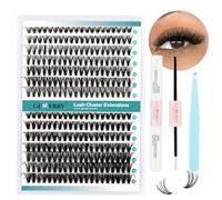 GEMERRY Kit Pestañas Postizas Individuales DIY Kit De Extensión De Pestañas Individuales con 30D/40D 10-18mm Pestañas Pelo a Pelo y Pegamento Pinzas Extension Pestañas Kit(30D+40D-0.07D-10-18mm-Set)