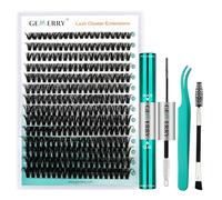 GEMERRY Kit Pestañas Postizas Individuales DIY Kit De Extensión De Pestañas Individuales con 50D 10-18mm Pestañas Pelo a Pelo y Pegamento Pinzas Extension Pestañas Kit(50D-0.07D-10-18mm-Set)