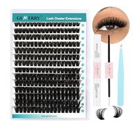 GEMERRY Kit Pestañas Postizas Individuales DIY Kit De Extensión De Pestañas Individuales con 80D 10-18mm Pestañas Pelo a Pelo y Pegamento Pinzas Extension Pestañas Kit(80D-0.07D-10-18mm-Set)