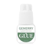 GEMERRY Pegamento para Extensión de Pestañas Extrafuerte 5ml 1S Tiempo de Secado /8 semanas Retención Pegamento para Pestañas Adhesivo de unión negro de larga Duración