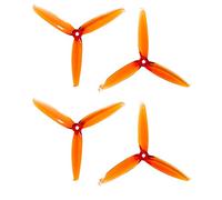 Gemfan Flash 6042 - Hélice de tres cuchillas de 6 pulgadas, material especial de policarbonato (2 pares de color whisky)