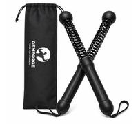 GEMFORGE Cuerdas de batalla sin cuerda para gimnasio en casa, juego de 2 unidades con resistencia ajustable, barras de ejercicio portátiles y silenciosas para entrenamiento HIIT, cardio y fuerza