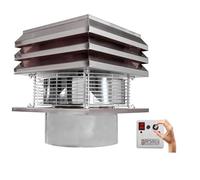 Gemi Elettronica Extractor de Humos de Acero Inoxidable para Chimenea 15 cm