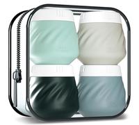 Gemice Tarros de silicona aprobados por la TSA, recipientes de tamaño de viaje con bolsa transparente, accesorios de viaje a prueba de fugas con tapa para cosméticos, cara, cuerpo, crema de manos