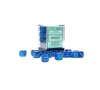 Gemini 12mm d6 Blue-Blue/light blue Luminary Dice Blockâ„¢ (36 (Importación USA)