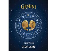 Gemini 2 Year Planner 2026-2027: 24-Month of Monthly Large Print Organizer for Planning and Accomplishing Your Goals From Jan. 26 to Dec. 27, Including Inspirational Quotes and Federal Holidays.