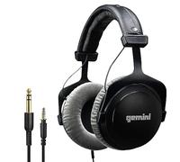 Gemini DJX-1000 Audífonos Profesionales de monitoreo - Controladores de 53 mm (Negro)
