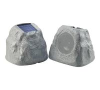 Gemini GHRK-500LTMS-PR: Altavoz solar portátil Bluetooth Rock, resistente a la intemperie, multienlace, inalámbrico, iluminación LED