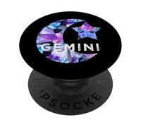 Gemini Gifts Signo del zodiaco Horóscopo de nacimiento Astrología Estrella Luna Signo Sol SIS PopSockets PopGrip Adhesivo
