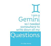 Gemini Journal: It's a Sign Zodiac Diary Lined Paperback 160 pages for men, women, teens