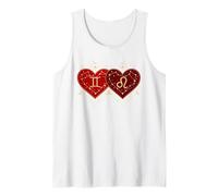 Gemini Leo Love Shirt Día de San Valentín Zodiac Mystic Match Camiseta sin Mangas