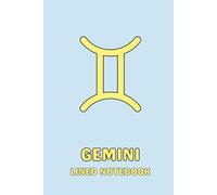 Gemini Lined Notebook: 120-Page Blank Journal with Bonus Coloring Page , in Aesthetic Pastel Colors for School, Office, Work, Praying, Manifesting, Gratitude, Dream Journaling or Daily Note Taking