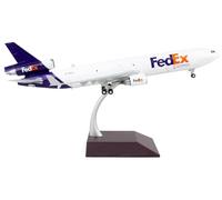 GeminiJets MD-11F FedEx N584FE 1:200 - Maqueta de avión para adultos y entusiastas de los modelos, color blanco, escala 1:200, realista, aficionado, unisex, 31 cm x 26 cm x 9 cm, 1 pieza, manual para
