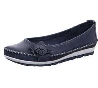 Gemini Mocasines de Cuero para Mujer 003127-01, Talla:37 EU, Color:Azul