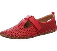 Gemini Mocasines de Cuero para Mujer 031158-02, Talla:37 EU, Color:Rojo