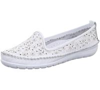Gemini Mocasines de Cuero para Mujer 382631-01, Talla:37 EU, Color:Blanco