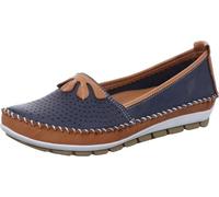 Gemini Mocasines de Cuero para Mujer 382649-01, Talla:37 EU, Color:Azul