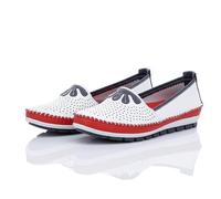 Gemini Mocasines de Cuero para Mujer 382649-01, Talla:37 EU, Color:Multicolor