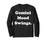 Gemini Mood Swings Zodiac Humor Funny Saying Manga Larga