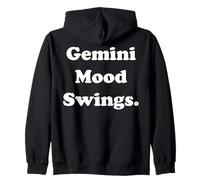 Gemini Mood Swings Zodiac Humor Funny Saying Sudadera con Capucha