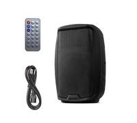 Gemini Sound AS-2108BT Active Bluetooth PA System, altavoces de Woofer de 8 pulgadas de WATTS 500W WATTS DJ altavoces, SD, USB, entrada / salida XLR, micrófono de 2 x 1/4 pulgadas