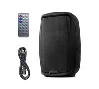 Gemini Sound AS-2110BT Active Bluetooth PA System, altavoces de Woofer de 10 pulgadas 1000W WATTS DJ altavoces, SD, USB, entrada/salida XLR, micrófono de 2 x 1/4 pulgadas/entradas de RCA/AUX