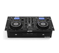 Gemini Sound CDM-4000BT Soporte solo Bluetooth Streaming Professional DJ DULA DULA MEDIA Player Mezclador CD / CDR USB Reproducción 2 Band Ecualizer Manual Bucle Sensible Sensitive Jog Wheels