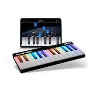 Gemini Sound PianoProdigy Teclado MIDI inalámbrico iluminado de 24 teclas GPP-101, Debe conectarse a un dispositivo iOS/Android para obtener sonido, Ampliable, Bluetooth, portátil
