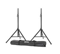 Gemini St serie ST-04 profesional Audio DJ plegable telescópico trípode soporte de altavoz de acero adonized negro, hasta 80 cm, (90,7 kg) capacidad de peso