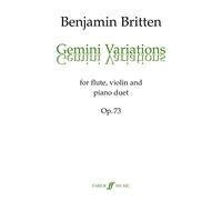 Gemini Variations: Twelve Variations and Fugue on an Epigram of Kodaly: Quartet for Two Players: Version for Two or Four Players (Flute, Violin, and Piano-4 Hands)