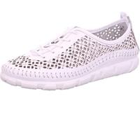 Gemini Zapatillas en Piel con Cordones para Mujer 395438-01, Talla:37 EU, Color:Blanco