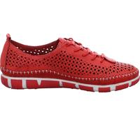 Gemini Zapatillas Mujer Piel Suletas Depósitos Cordón Patrón Agujeritos