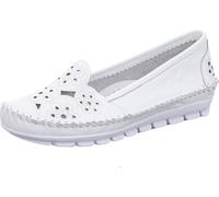 Gemini Zapatillas Para Dama De Cuero Con Cortes Y Diseño De Flores 382336-01