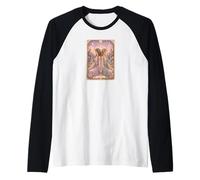 Gemini Zodiac Sign Tarot Card Fairy Tale Pastel Fantasy Art Camiseta Manga Raglan