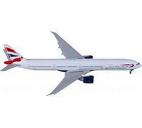Geminijets para British Airways para Boeing 777-300ER G-STBH Flaps Down 1:400 modelo preconstruido de avión
