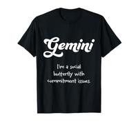 Géminis: Soy una mariposa social con problemas de compromiso. Camiseta