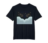 Géminis Temporada Celestial Zodiaco Arte Astrología Camiseta, Hombre Tallas Grandes, Negro, 2X Alto