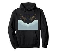 Géminis Temporada Celestial Zodiaco Arte Astrología Sudadera con Capucha, Unisex para Adultos, Negro, XL