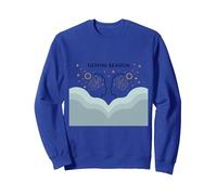 Géminis Temporada Celestial Zodiaco Arte Astrología Sudadera, Unisex para Adultos, Azul Real, L