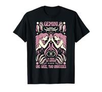 Géminis Zodiaco Una mirada Dos universos Astrología Arte Camiseta