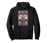 Géminis Zodiaco Una mirada Dos universos Astrología Arte Sudadera con Capucha