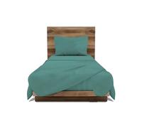 GEMITEX Juego de Cama Fabricado en Italia de 100% algodón Liso Individual, línea algodón en Color obtano, con Tratamiento Antiarrugas y hipoalergénico